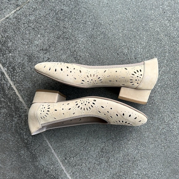 David Tate genuine leather tan Shoes, block heel size 8 - Picture 12 of 13